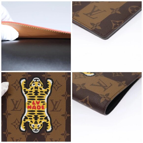 LOUIS VUITTON Monogram Stripe NIGO Quverture Carnet Cover - Picture 11 of 15